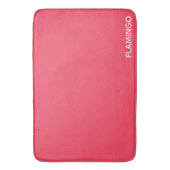 Flamingo rosa Farbname Badematte (Vorderseite Vertikal)