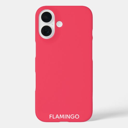 Flamingo rosa Farbname Case-Mate iPhone Hülle (Rückseite)