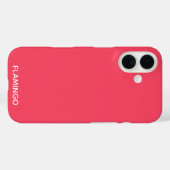 Flamingo rosa Farbname Case-Mate iPhone Hülle (Rückseite (Horizontal))