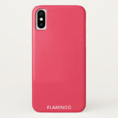 Flamingo rosa Farbname Case-Mate iPhone Hülle (Rückseite)