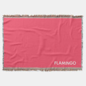 Flamingo rosa Farbname Decke (Vorderseite)