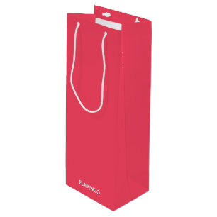 Flamingo rosa Farbname Geschenktüte Für Weinflaschen