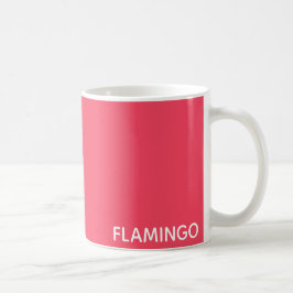 Flamingo rosa Farbname Kaffeetasse