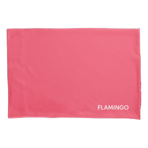 Flamingo rosa Farbname Kissenbezug