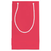 Flamingo rosa Farbname Kleine Geschenktüte (Vorderseite)