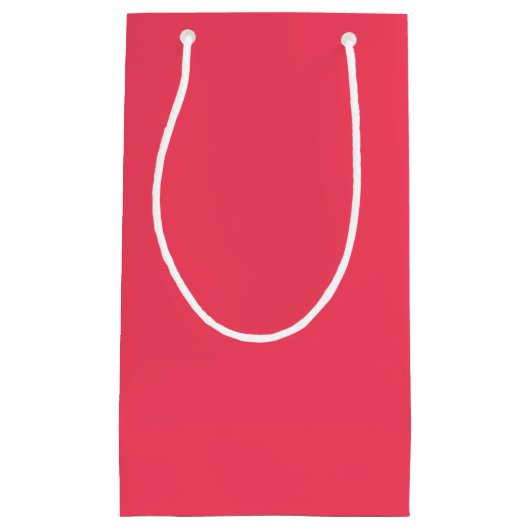 Flamingo rosa Farbname Kleine Geschenktüte (Vorderseite)