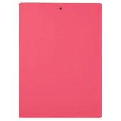 Flamingo rosa Farbname Klemmbrett (Rückseite)