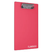 Flamingo rosa Farbname Klemmbrett (Rechts)