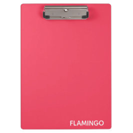 Flamingo rosa Farbname Klemmbrett