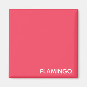 Flamingo rosa Farbname Magnet