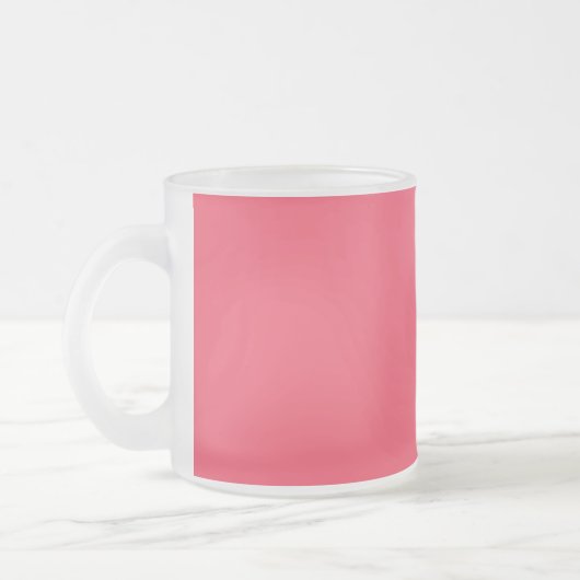 Flamingo rosa Farbname Mattglastasse (Links)