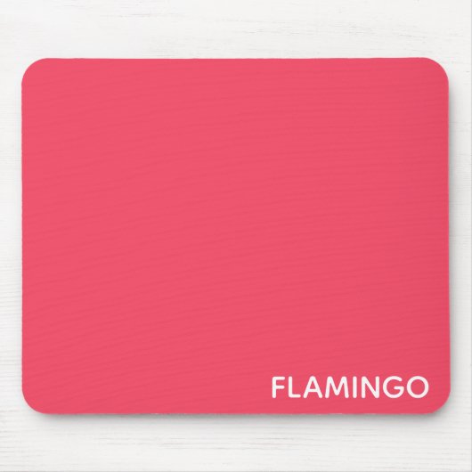 Flamingo rosa Farbname Mousepad (Vorne)