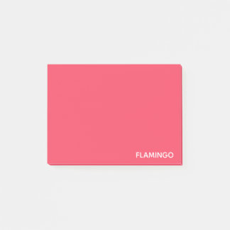 Flamingo rosa Farbname Post-it Klebezettel