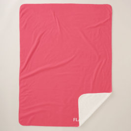 Flamingo rosa Farbname Sherpadecke