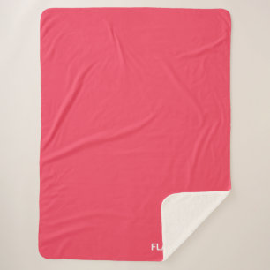Flamingo rosa Farbname Sherpadecke