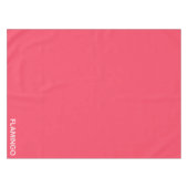 Flamingo rosa Farbname Tischdecke (Vorderseite (Horizontal))