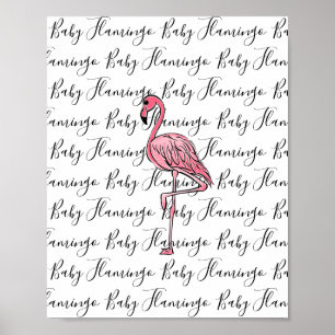 Flamingo   Rosa Flamingo, rosa tropischer Vogel Poster