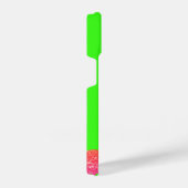 Flamingo rosa Glitzern Persönliche Gestaltung von  iPhone Hülle (Rechte Seite)