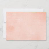 Flamingo Rosa Goldmädchendusche Einladung (Rückseite)