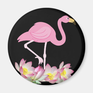 Flamingo-Rosa Magnet