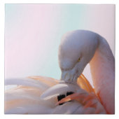 Flamingo-rosa Minze Fliese (Vorderseite)