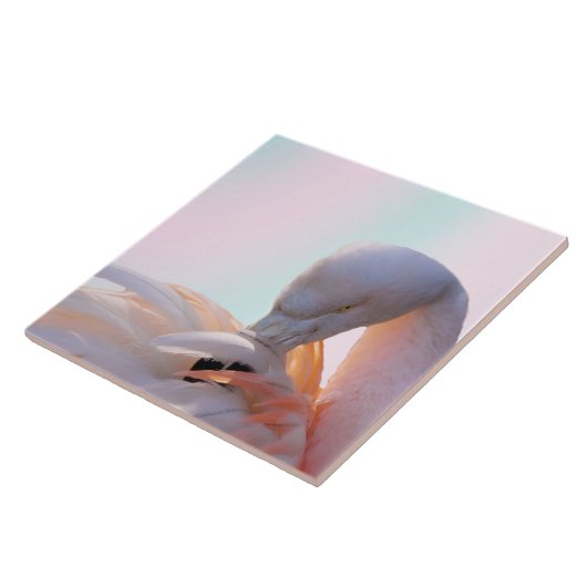 Flamingo-rosa Minze Fliese (Seite)