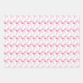 Flamingo rosa Muster Geschenkpapier Set (Vorderseite 3)