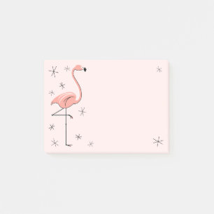 Flamingo-Rosa Post-it Klebezettel