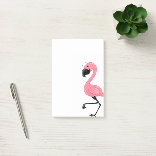 Flamingo-rosa Post-Itanmerkungen Post-it Klebezettel (Büro)