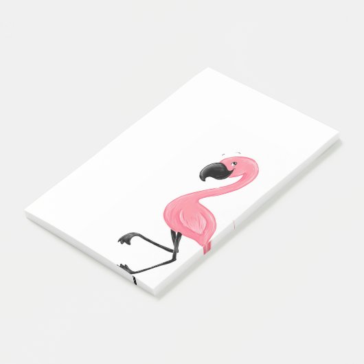 Flamingo-rosa Post-Itanmerkungen Post-it Klebezettel (angewinkelt)