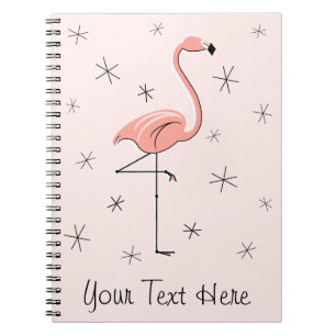 Flamingo-rosa Textnotizbuch Notizblock
