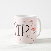 Flamingo Rosa 'VIP' Tasse (VorderseiteRechts)