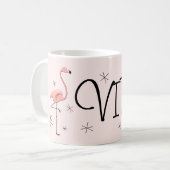 Flamingo Rosa 'VIP' Tasse (Vorderseite Links)