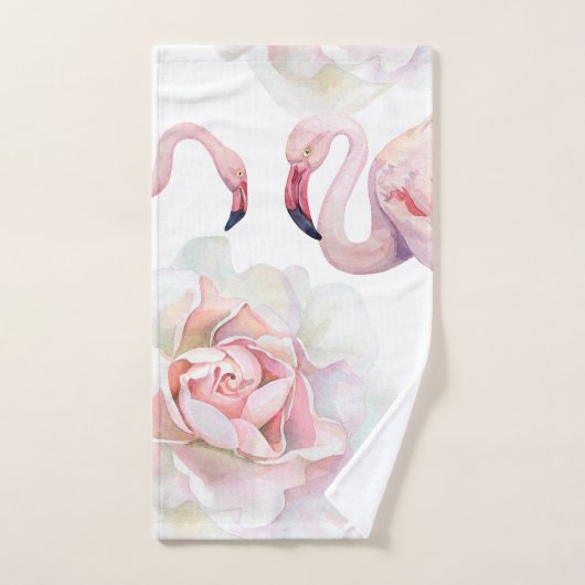 Flamingo Rose Collection Badetuch Set (Handtuch)
