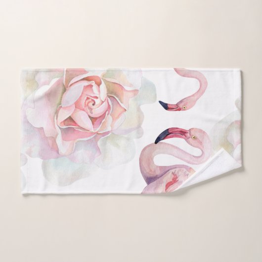Flamingo Rose Collection Badetuch Set (Handtuch)