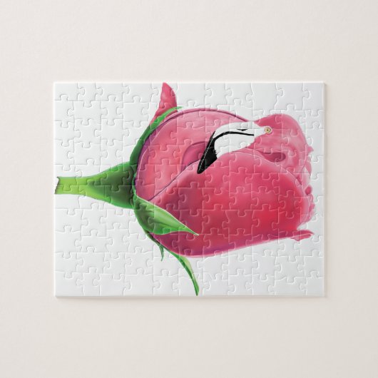 Flamingo-Rose Puzzle (Horizontal)