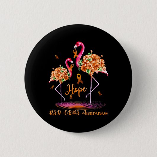 Flamingo Rsd Crps Awareness 1 Button (Vorderseite)