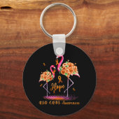 Flamingo Rsd Crps Awareness 1 Schlüsselanhänger (Vorderseite)