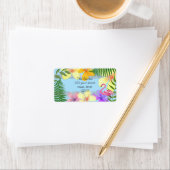 Flamingo-Rücksendeadresse Adressaufkleber (Insitu)