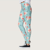 Flamingo-Sankt-Blau-Leggings Leggings (Links)