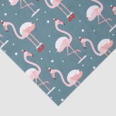 Flamingo Santa Claus Pattern Seidenpapier (Detail)