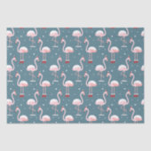 Flamingo Santa Claus Pattern Seidenpapier (Vorderseite)