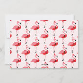 Flamingo Santa Foto Weihnachten (Rückseite)