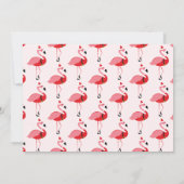 Flamingo Santa Foto Weihnachten (Rückseite)