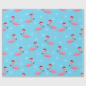 Flamingo Santa Geschenkpapier (Flach)