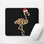 Flamingo Santa Hat Family Matching Christmas Leopa Mousepad (Mit Mouse)