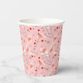 Flamingo Santa Multi Pink Pappbecher (Vorderseite)