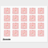 Flamingo Santa Pink Aufkleber (Blatt)