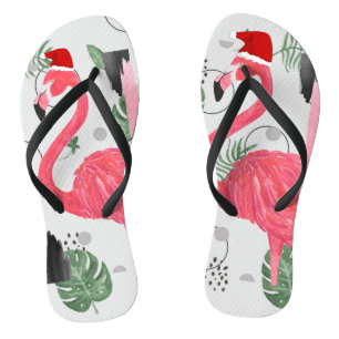Flamingo Santa, Weihnachten im Juli, Weihnachtsman Badesandalen