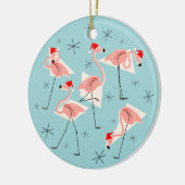 Flamingo Santas Blauer Ornament (Links)